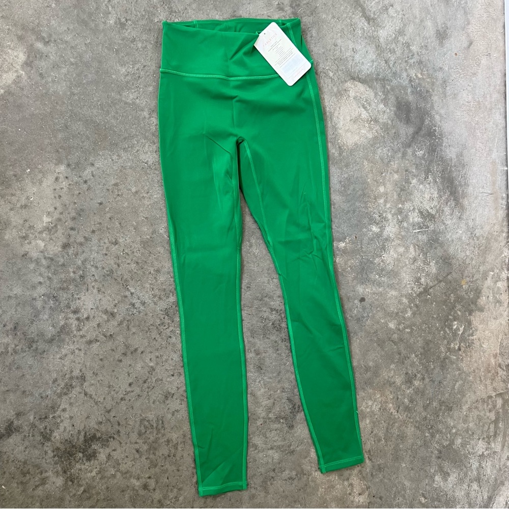 NWT Green Fabletics full length legging with back pocket. New with tags